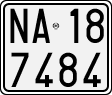 License plate of Italy, Motorcycles (1927 year series)