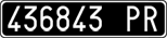 License plate of Italy, Cars (1927 year series)