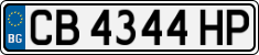 License plate of Bulgaria, Cars