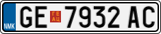 License plate of North Macedonia, Regular plates (2012)