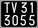 License plate of Italy, Cars (1927 year series)