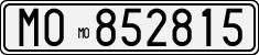 License plate of Italy, Cars (1927 year series)