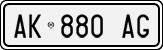 License plate of Italy, Cars (1994 year series)