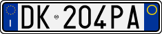 License plate of Italy, Cars (1994 year series)