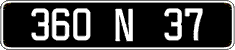 French license plate, FNI
