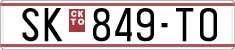 License plate of North Macedonia, Regular plates (1993)