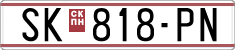 License plate of North Macedonia, Regular plates (1993)