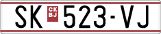 License plate of North Macedonia, Regular plates (1993)