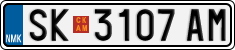 License plate of North Macedonia, Regular plates (2012)