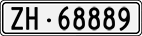 License plate of Switzerland, Cars