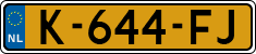 License plate of the Netherlands, Cars