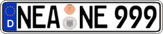 German license plate, Regular plates