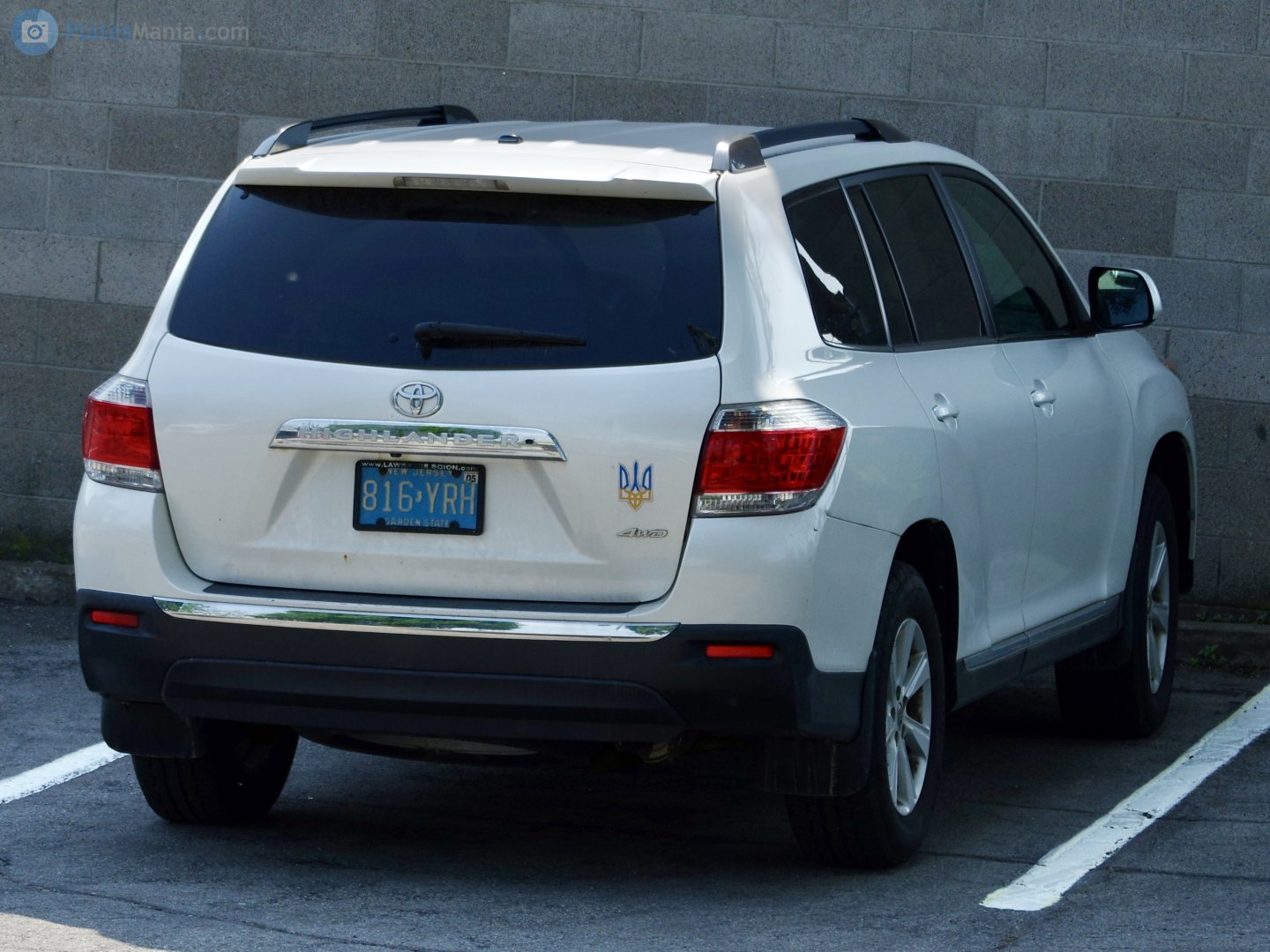 816-YRH, Toyota Highlander 2nd gen (XU40), facelift, 2010–2013