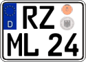 German license plate, Regular plates