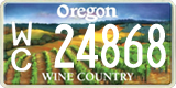 Oregon, Specialty plates (AB 12345)