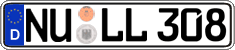 German license plate, Regular plates