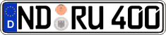 German license plate, Regular plates