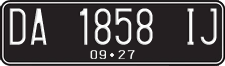 License plate of Indonesia, Regular plates