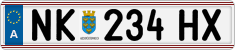 License plate of Austria, Regular plates