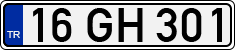 License plate of Turkey, Regular plates