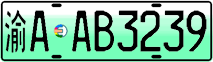 License plate of China, Electric vehicles