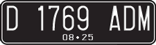 License plate of Indonesia, Regular plates
