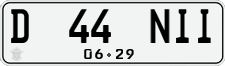 License plate of Indonesia, Regular plates