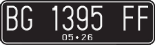 License plate of Indonesia, Regular plates