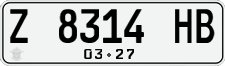 License plate of Indonesia, Regular plates