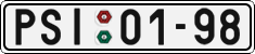 License plate of the Czech Republic, Cars (1960)
