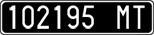 License plate of Italy, Cars (1927 year series)