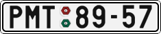 License plate of the Czech Republic, Cars (1960)