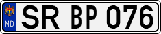 License plate of Moldova, Cars (1992)