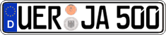 German license plate, Regular plates