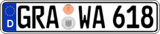 German license plate, Regular plates