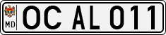 License plate of Moldova, Cars (1992)