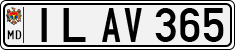 License plate of Moldova, Cars (1992)