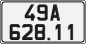 License plate of Vietnam, Cars