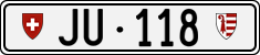 License plate of Switzerland, Cars