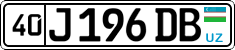 License plate of Uzbekistan, Private owners