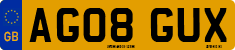 License plate of the United Kingdom, 2001 year system