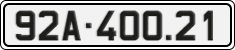 License plate of Vietnam, Cars