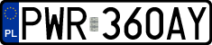 License plates of Poland, Regular car plates