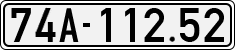 License plate of Vietnam, Cars