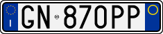 License plate of Italy, Cars (1994 year series)