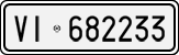 License plate of Italy, Cars (1927 year series)