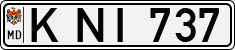 License plate of Moldova, Cars (1992)