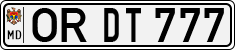 License plate of Moldova, Cars (1992)