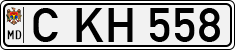 License plate of Moldova, Cars (1992)