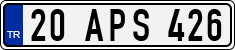 License plate of Turkey, Regular plates